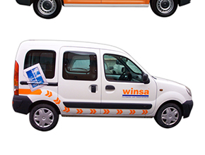 winsa kurumsal araç giydirme kangoo renault turuncu